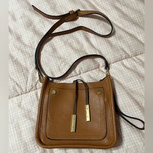 Anthropology remi + Reid Tan Leather Crossbody Bag